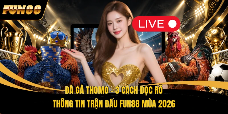 Đá Gà Thomo - 3 Cách Đọc Rõ Thông Tin Trận Đấu FUN88 Mùa 2026