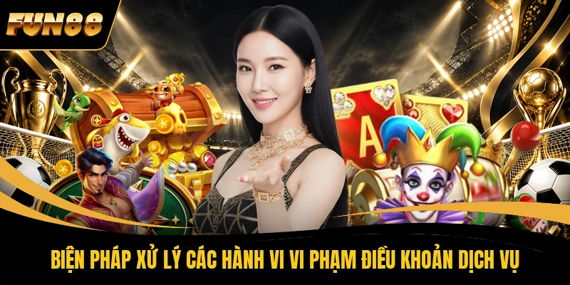Biện pháp xử lý các hành vi vi phạm điều khoản dịch vụ