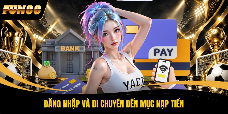 2 NẠP TIỀN FUN88 Đăng nhập và di chuyển đến mục nạp tiền