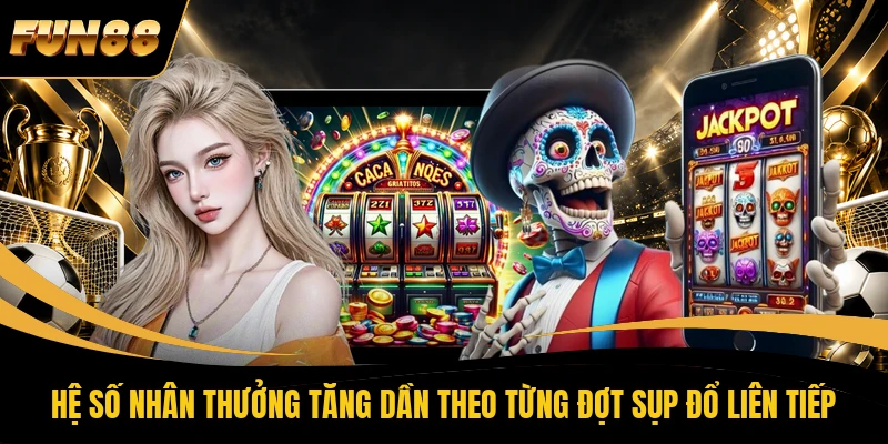 Hệ số nhân thưởng tăng dần theo từng đợt sụp đổ liên tiếp